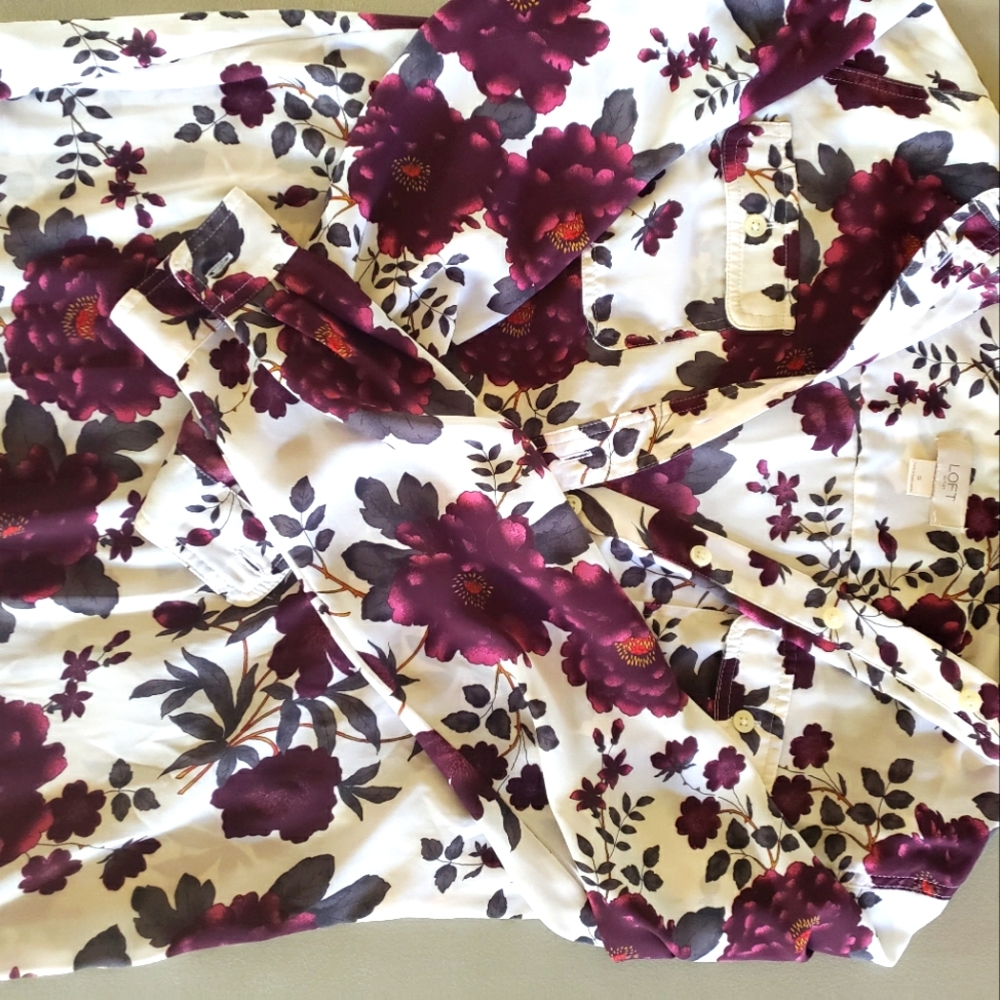 Floral button down